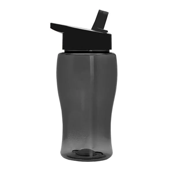 18 Oz. Transparent Bottle - Flip Straw Lid (Q413722)
