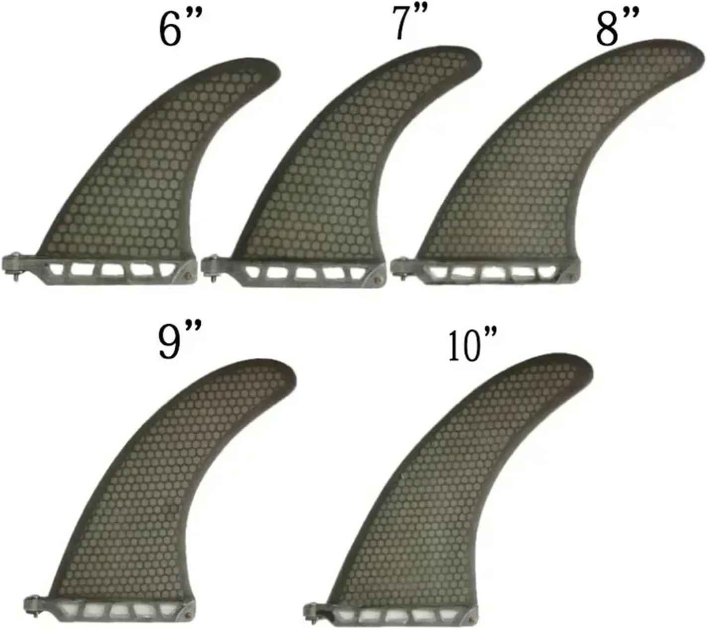 6-7-8-9-10 Inch Surfboard Fin Sup Board Accessories Paddle Board Longboard US Box Single Fin Stand Up Paddle Sport(A 9.2 in)