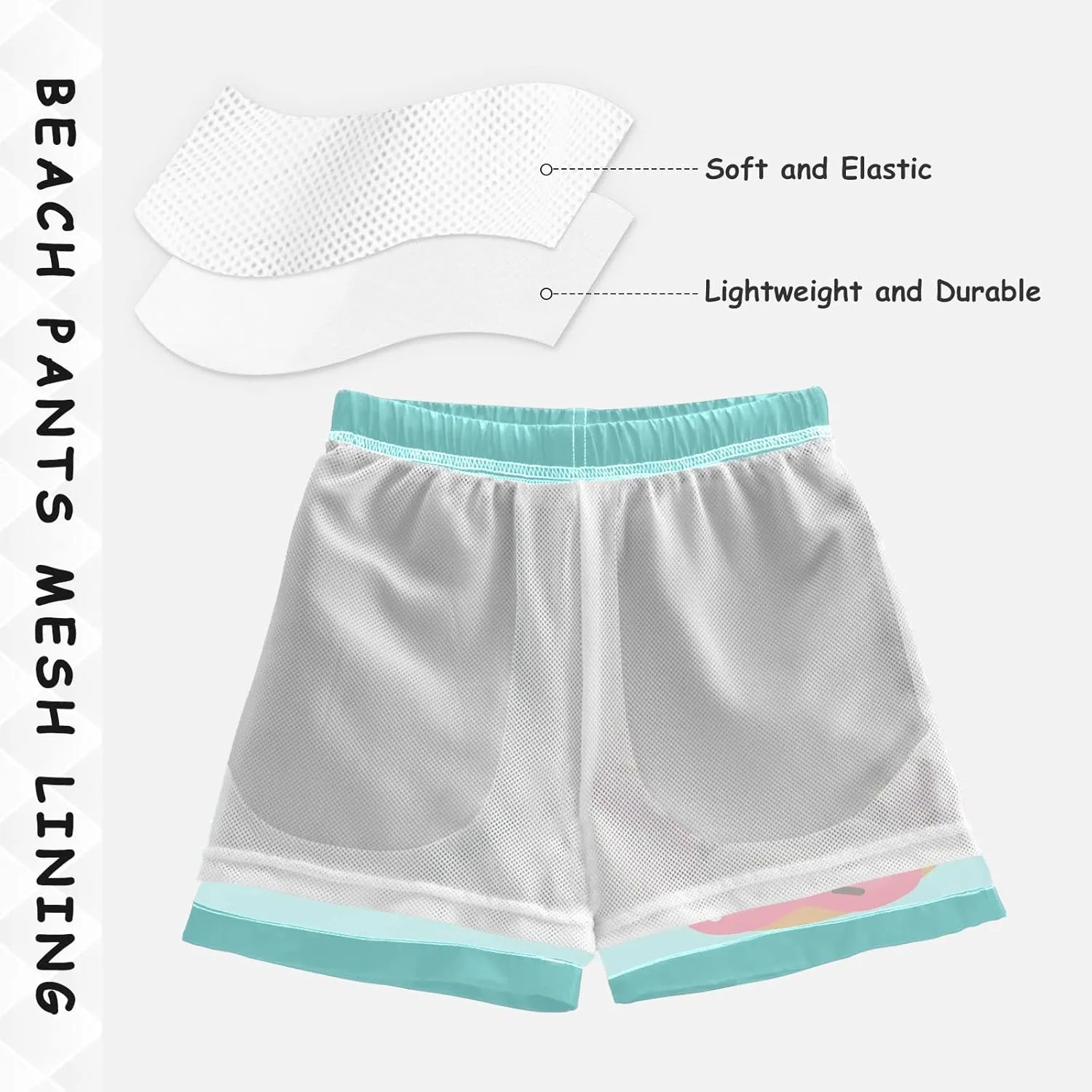Aflyko Boys' Board Shorts Toddler Swim Trunk Girls Beach Swimwear Bathing Suit