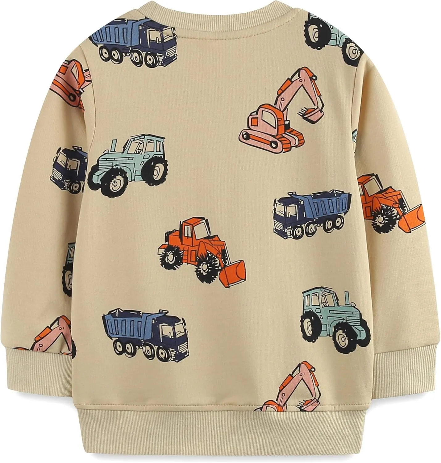 AMIYAN Toddler Boys Sweatshirts Cotton Long Sleeve Pullover Girls Crewneck Hoodies Tops Cartoon Sport Shirts for Kids 2-6Y