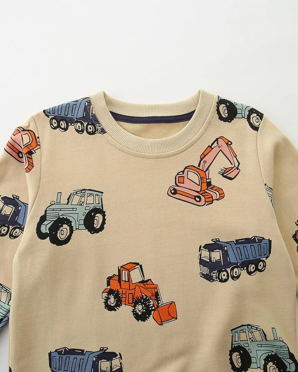 AMIYAN Toddler Boys Sweatshirts Cotton Long Sleeve Pullover Girls Crewneck Hoodies Tops Cartoon Sport Shirts for Kids 2-6Y