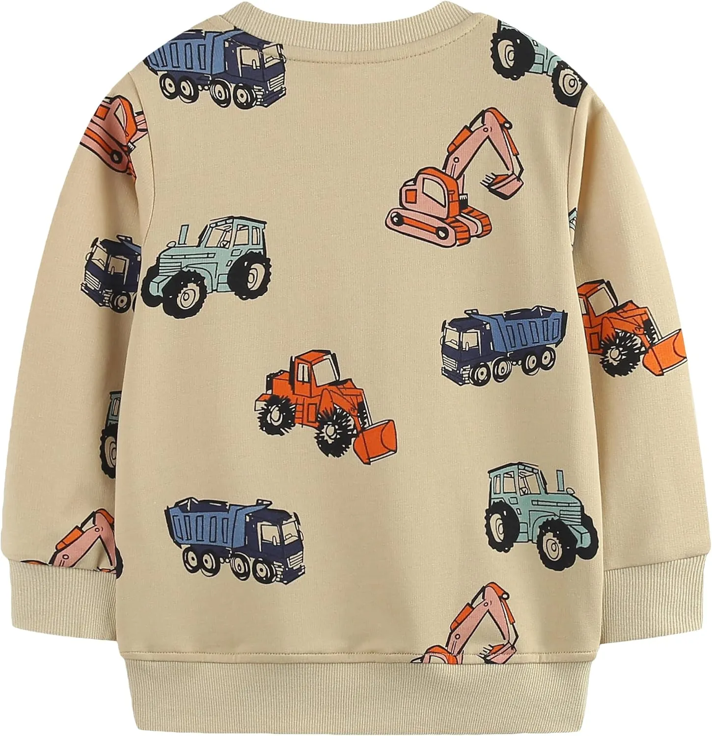 AMIYAN Toddler Boys Sweatshirts Cotton Long Sleeve Pullover Girls Crewneck Hoodies Tops Cartoon Sport Shirts for Kids 2-6Y