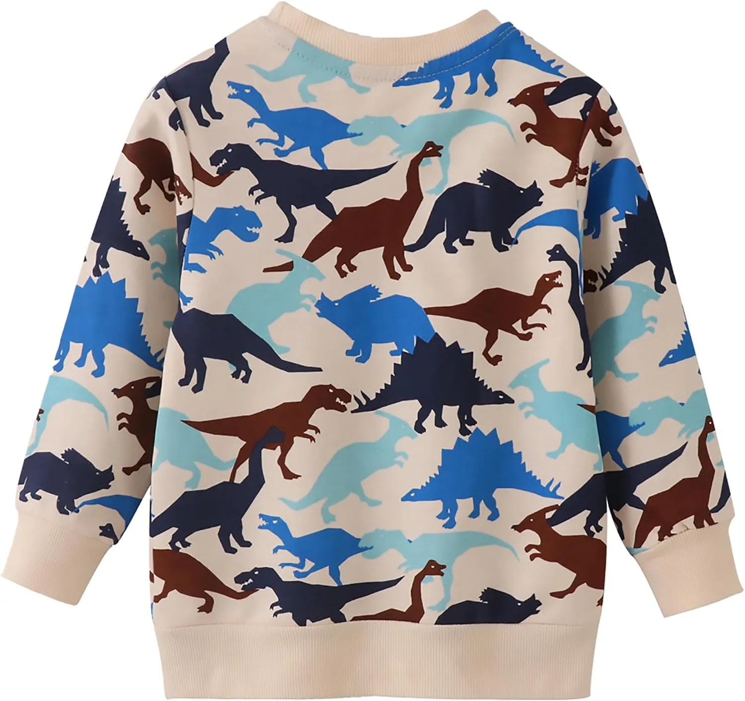 AMIYAN Toddler Boys Sweatshirts Cotton Long Sleeve Pullover Girls Crewneck Hoodies Tops Cartoon Sport Shirts for Kids 2-6Y