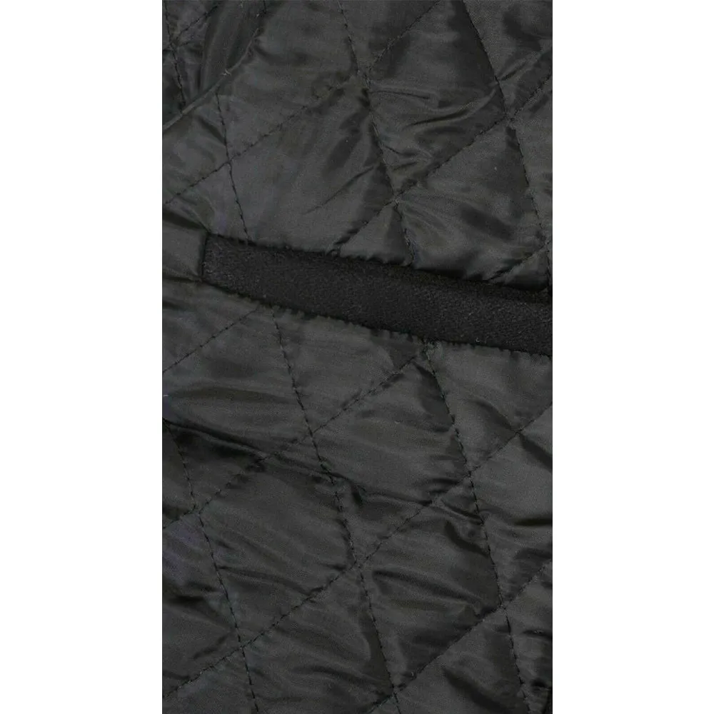 Battlestar Black Leather Varsity Motorbike Jacket