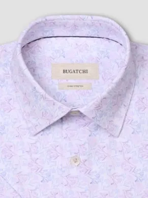 Bugatchi Ooohcotton Miles Short Sleeve Sport Shirt - Dusty Pink