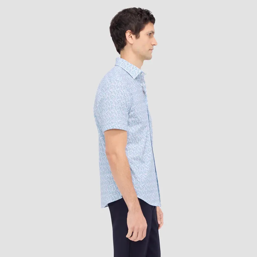 Bugatchi Ooohcotton Miles Short Sleeve Sport Shirt - Mint