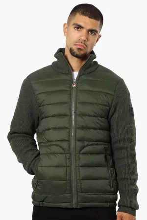 Canada Weather Gear Sweater Knit Polyfill Lightweight Jacket - Olive