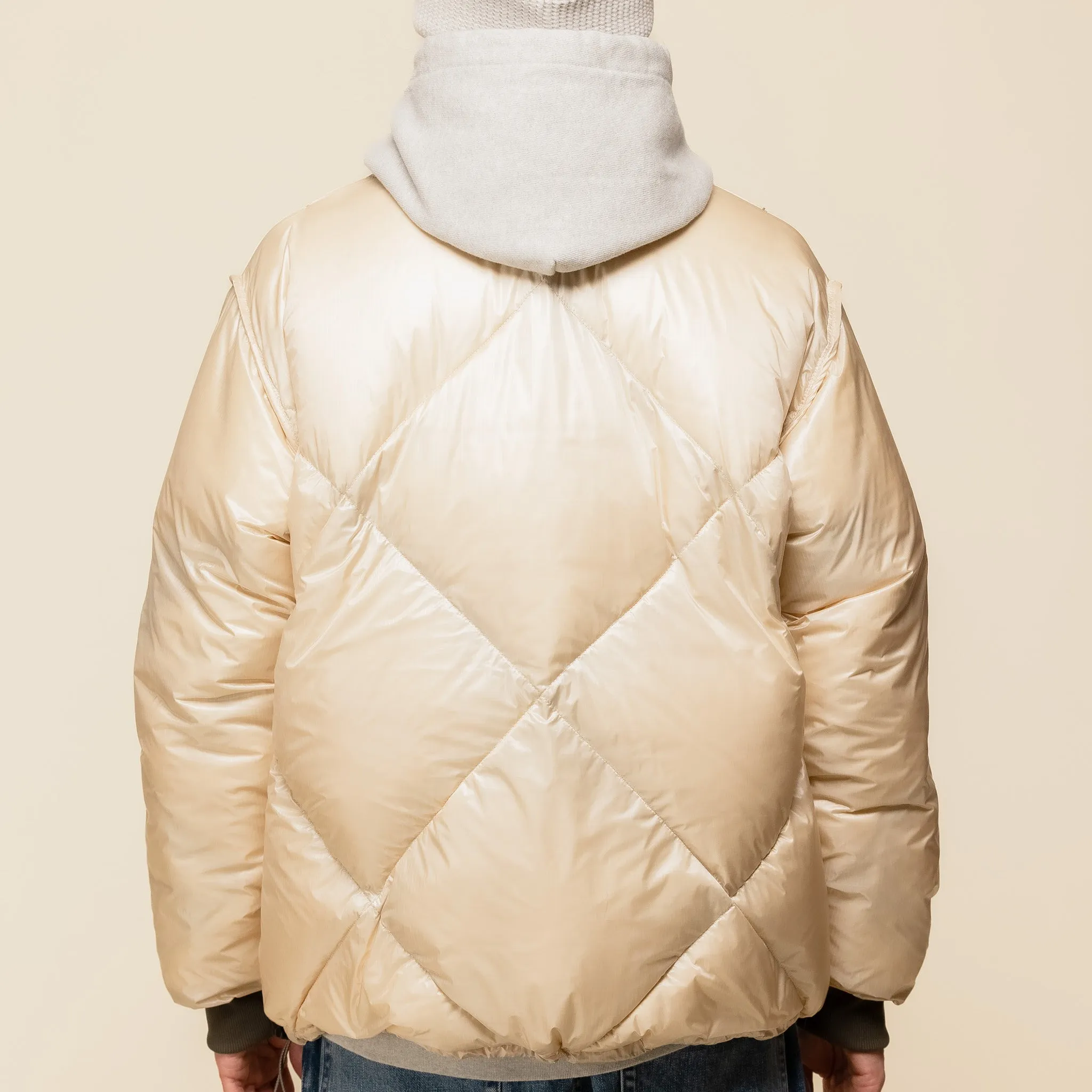 CMF Comfy Outdoor Garment x TTOO - Classic Diamond Down Jacket - Military Green x Beige