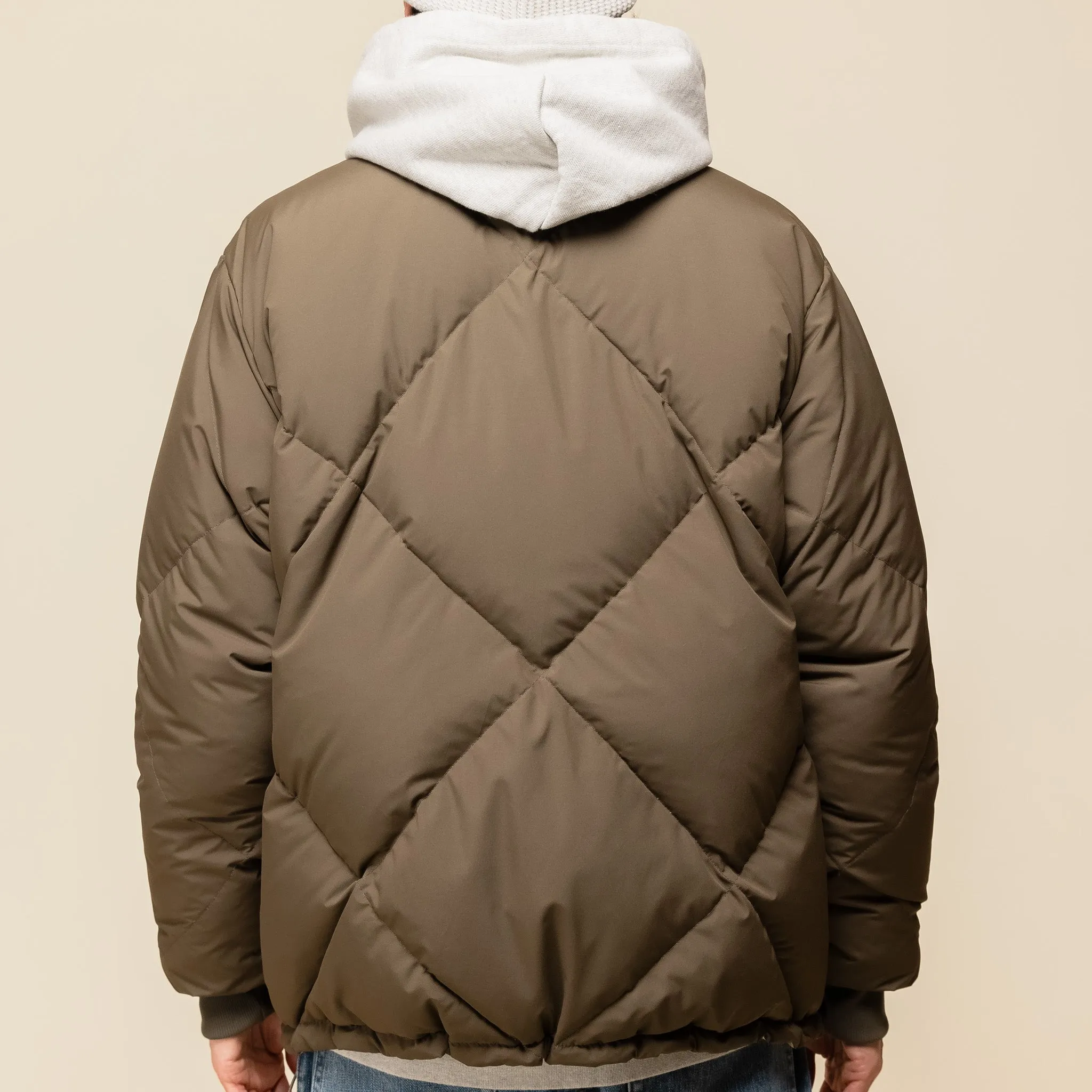 CMF Comfy Outdoor Garment x TTOO - Classic Diamond Down Jacket - Military Green x Beige