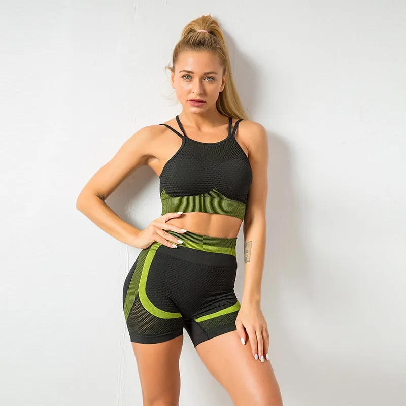 Crop Top Women's sports suit for fitness