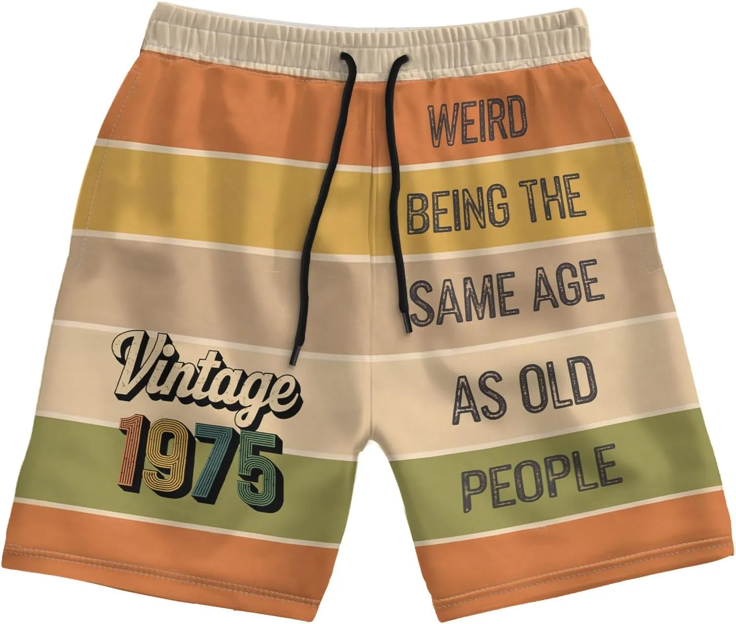 Dad's Funny Swim Trunks Quick Dry Beach Shorts with Pockets Perfect Summer Gift for Dads