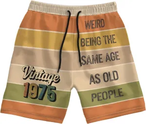 Dad's Funny Swim Trunks Quick Dry Beach Shorts with Pockets Perfect Summer Gift for Dads