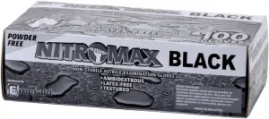 Emerald Nitromax Black X-Large Gloves 1085 (100 a box)
