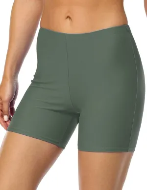 Firpearl Women's Swim Shorts Tummy Control Board Shorts UPF50  Sport Surf Shorts Swimsuit Bottom