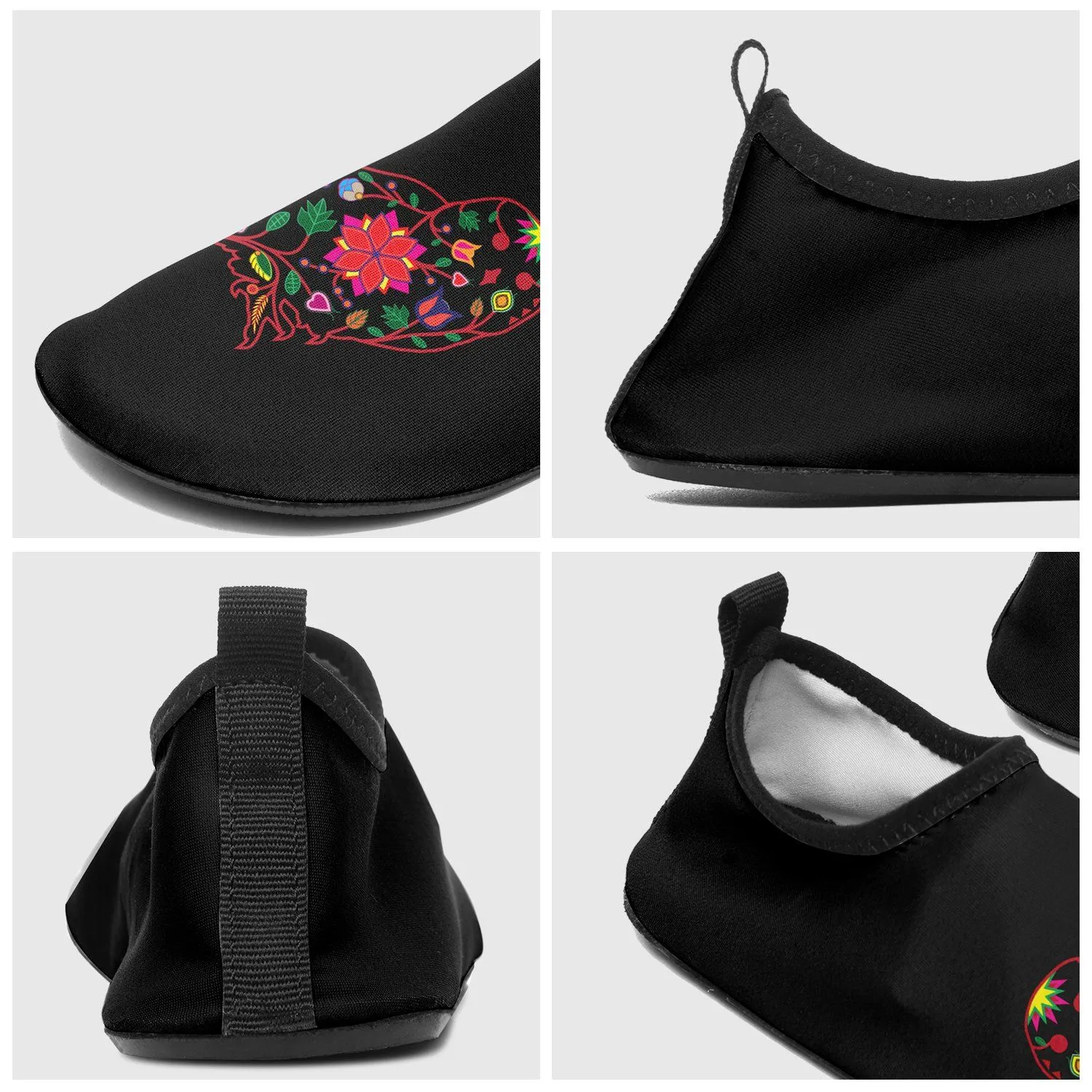 Floral Owl Sockamoccs Slip On Shoes