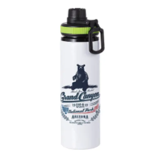 FULL CARTON - 50 x PROVENTURER Water Bottles - 850ml Flip Bottle - GREEN