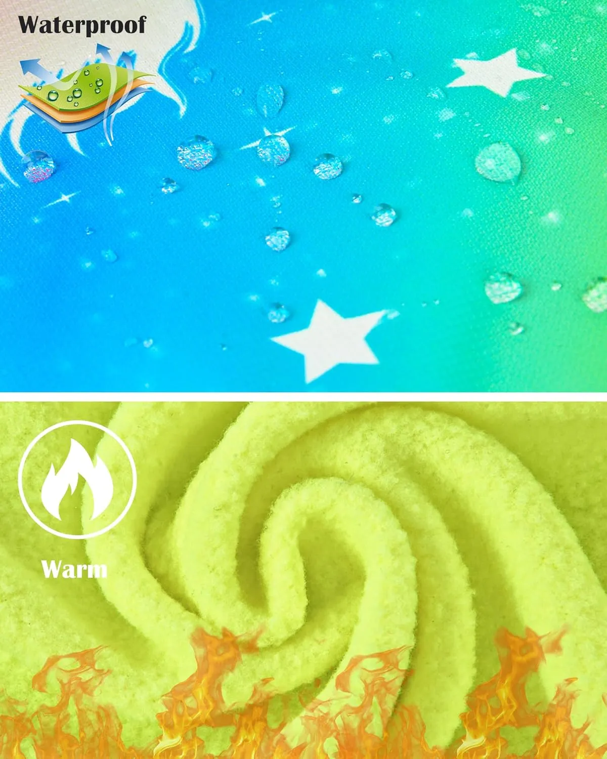 Girls Jacket Waterproof Hooded Fleece Lined Jackets Kids Raincoat Light Softshell Windproof Outdoor Jacket Coat 4-9T