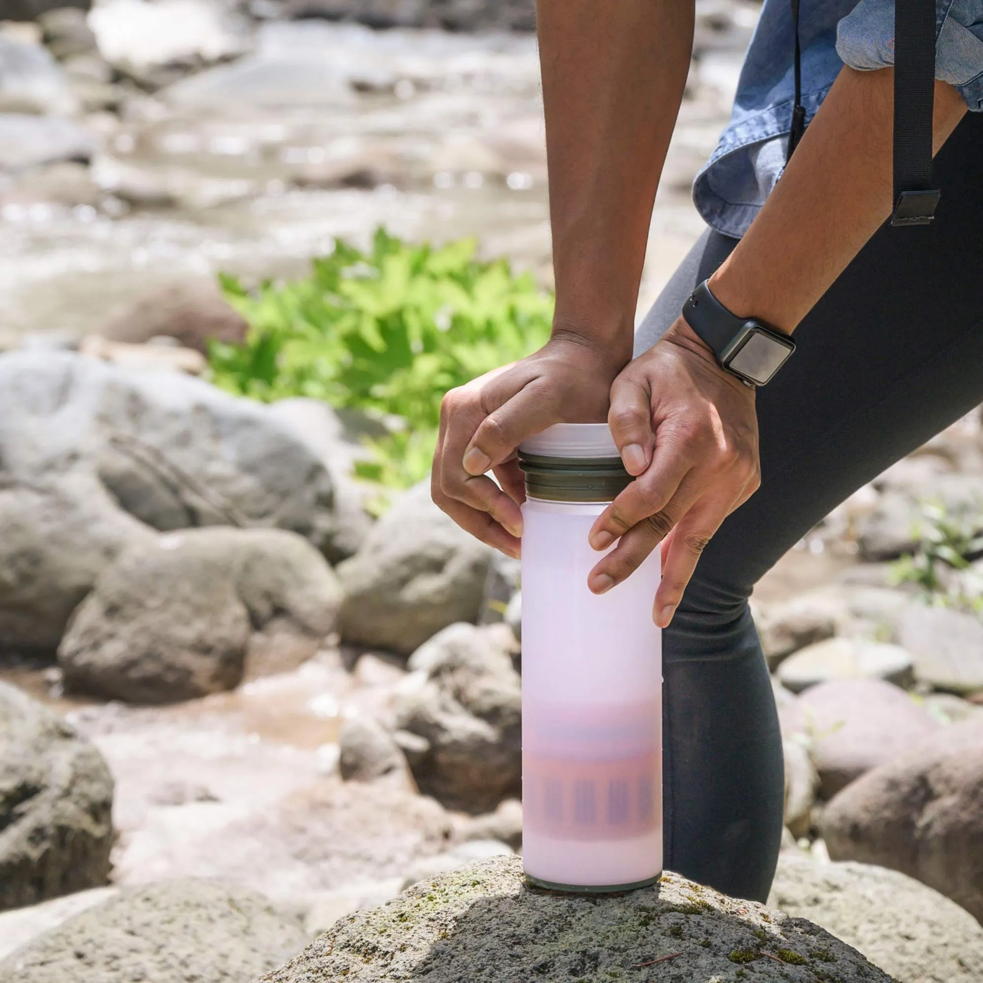 GRAYL Ultralight Water Purifier [  Filter] Bottle (Alpine White)