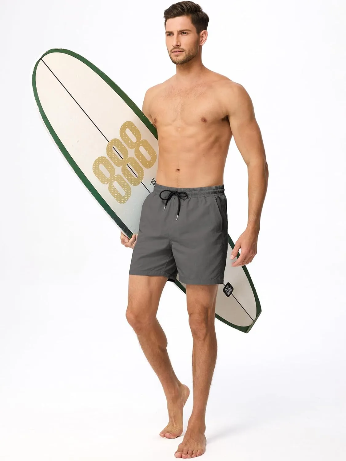 JMIERR Mens Swim Trunks with Mesh Lining Beach Swimming Shorts for Men Lightweight Swimwear Summer Sports Short