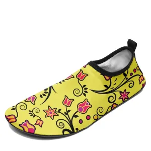 Key Lime Star Sockamoccs Slip On Shoes