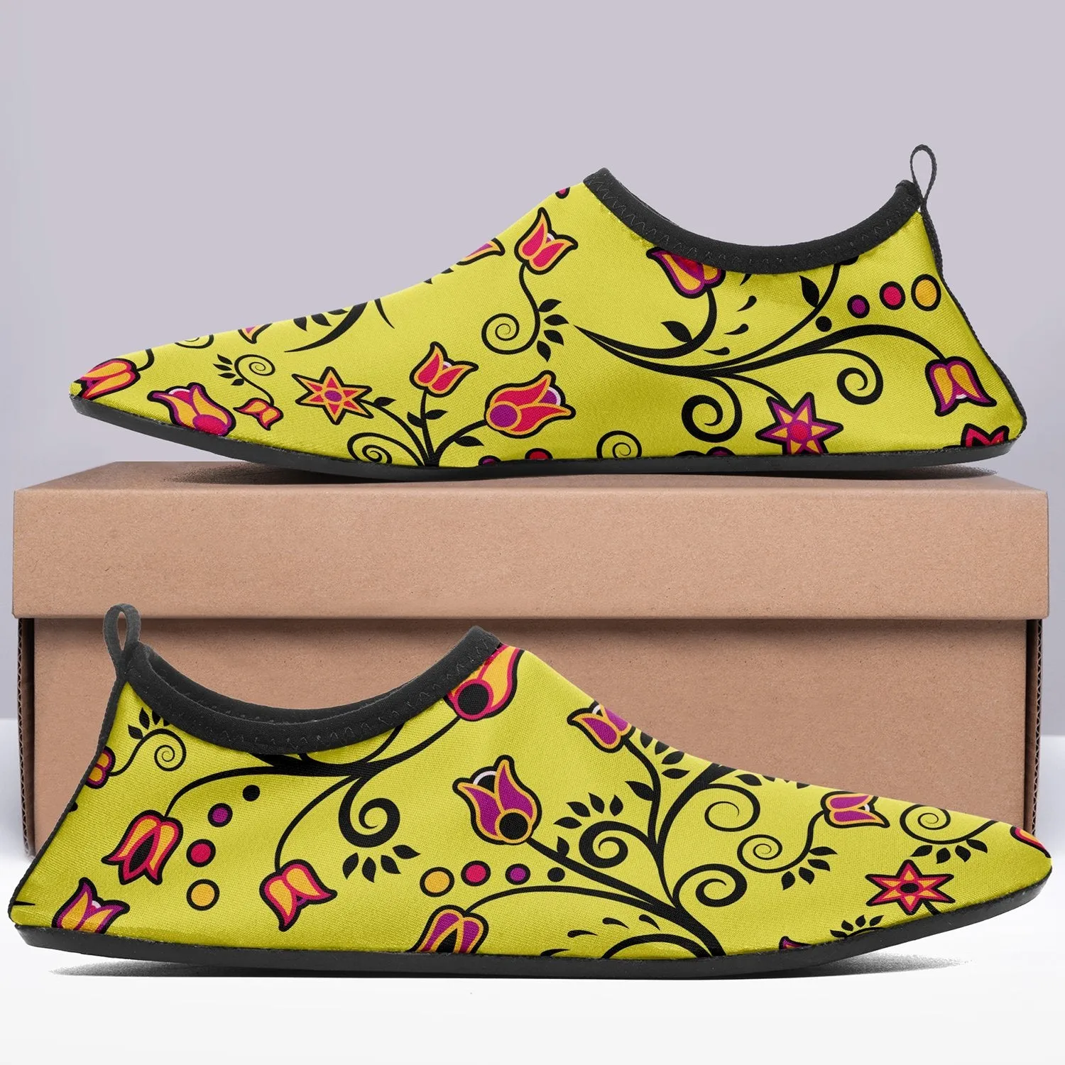 Key Lime Star Sockamoccs Slip On Shoes