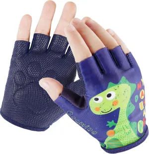 Kids Half Finger Gymnastics Gloves for Age 1-9 Boys Girls Climbing Biking Good Grip Control Gloves for Gymnastics Balance Boards Outdoor Sports