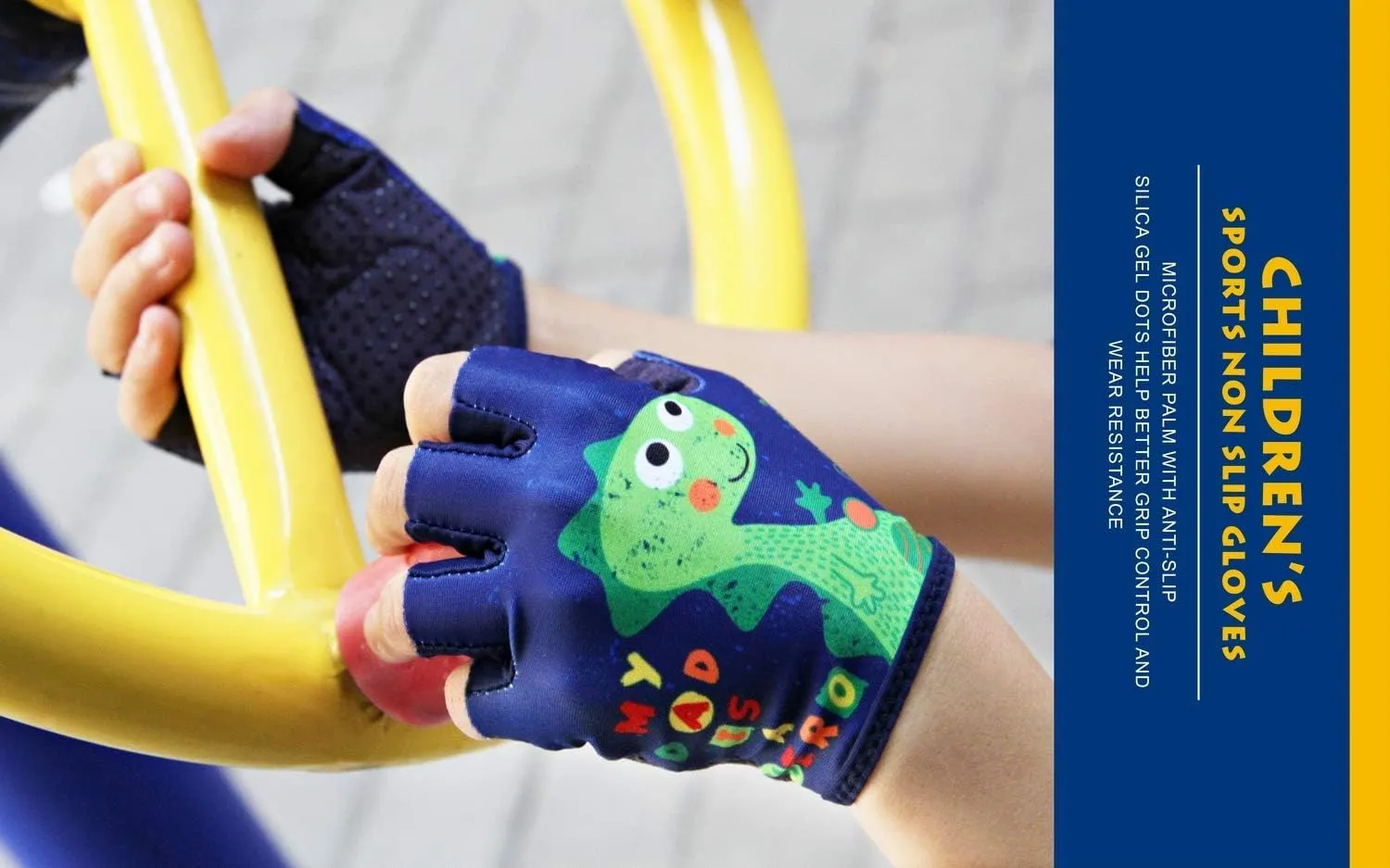 Kids Half Finger Gymnastics Gloves for Age 1-9 Boys Girls Climbing Biking Good Grip Control Gloves for Gymnastics Balance Boards Outdoor Sports