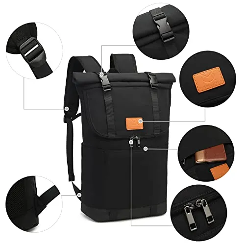 Laptop Backpack Large Rolltop Backpacks 19-26 inch, Travel Backpack Hand Luggage Airplane Waterproof Travel Backpack with Laptop Compartment