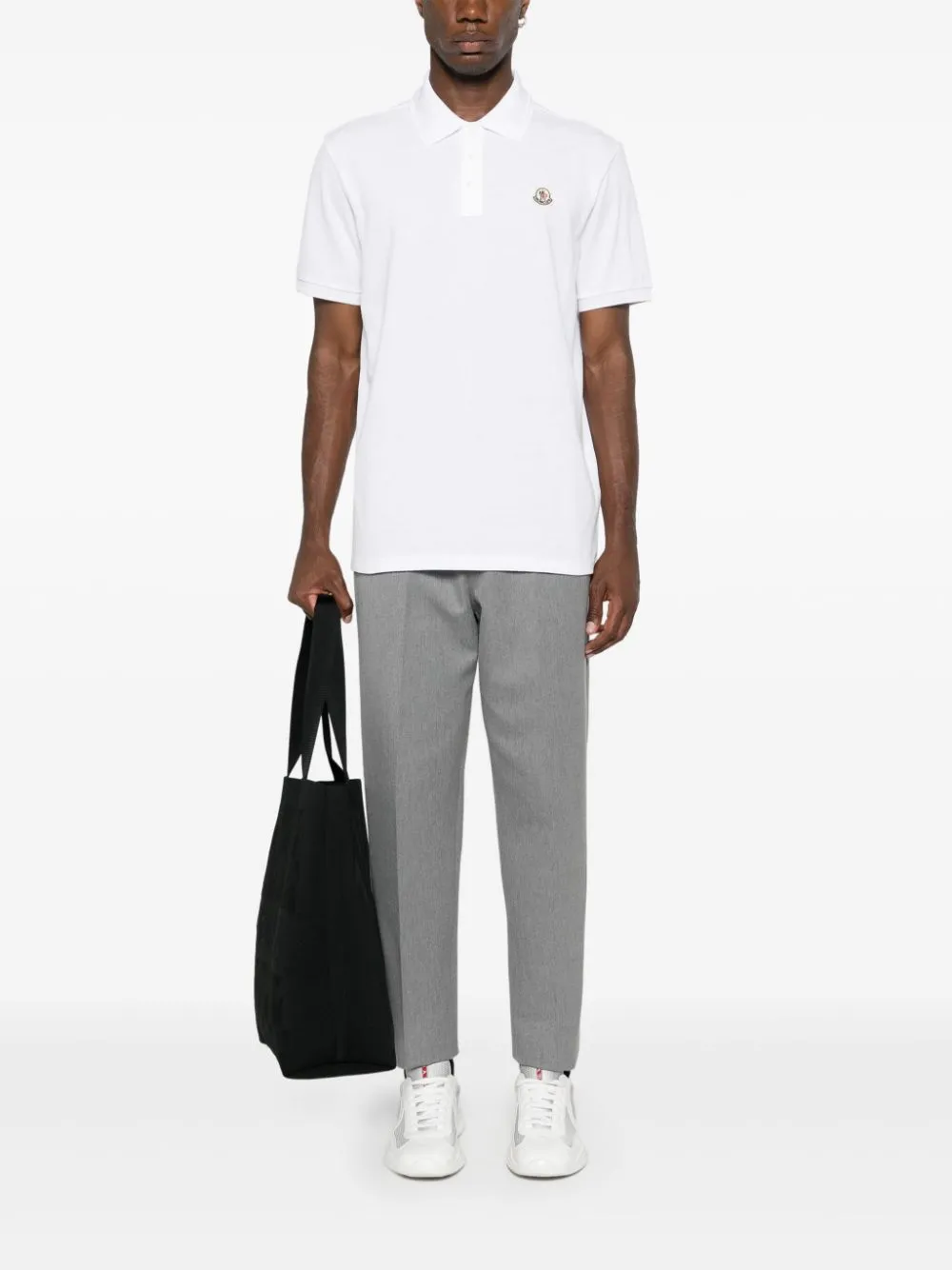 logo-appliqué piqué polo shirt