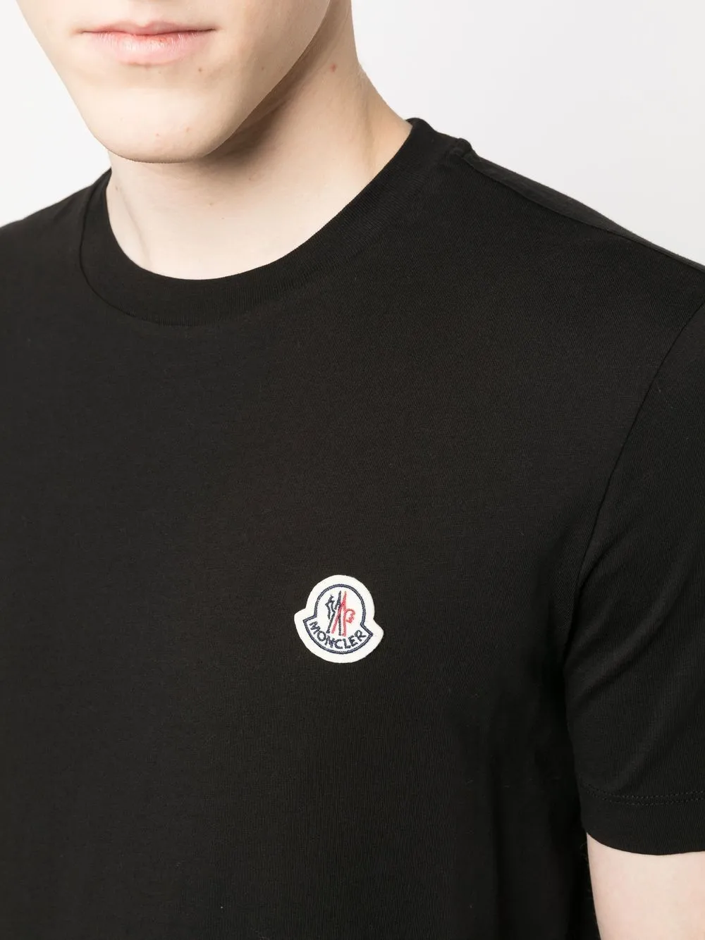 logo-patch cotton T-shirt (pack of 3)