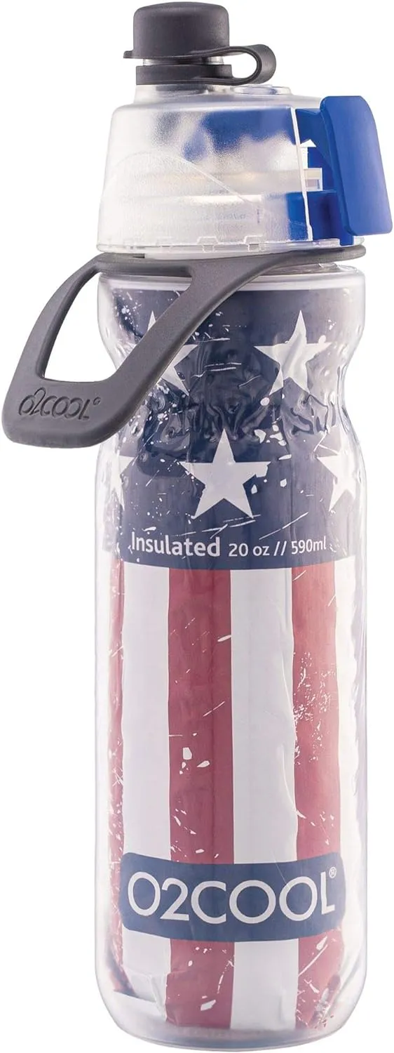 O2COOL Arctic Squeeze Mist 'N Sip Insulated Bottle