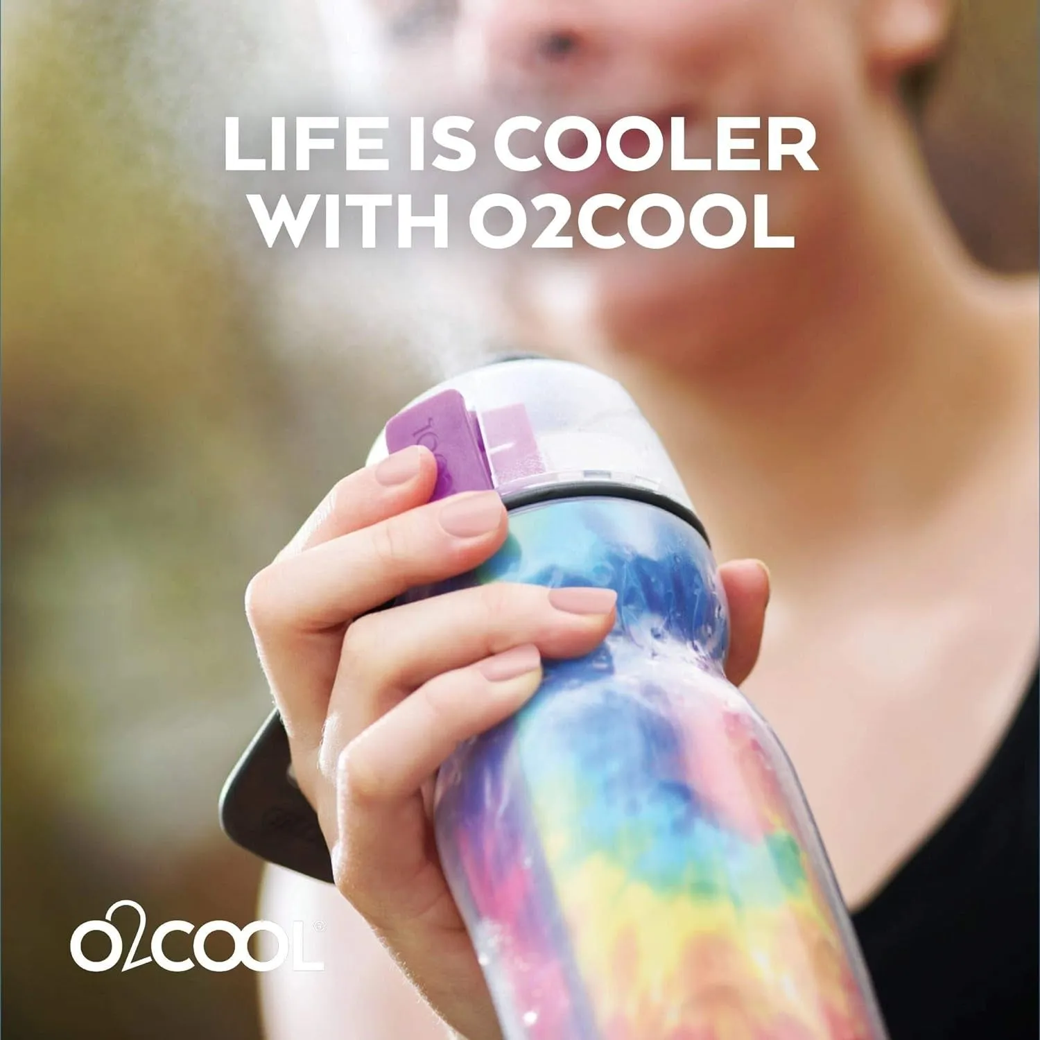 O2COOL Arctic Squeeze Mist 'N Sip Insulated Bottle