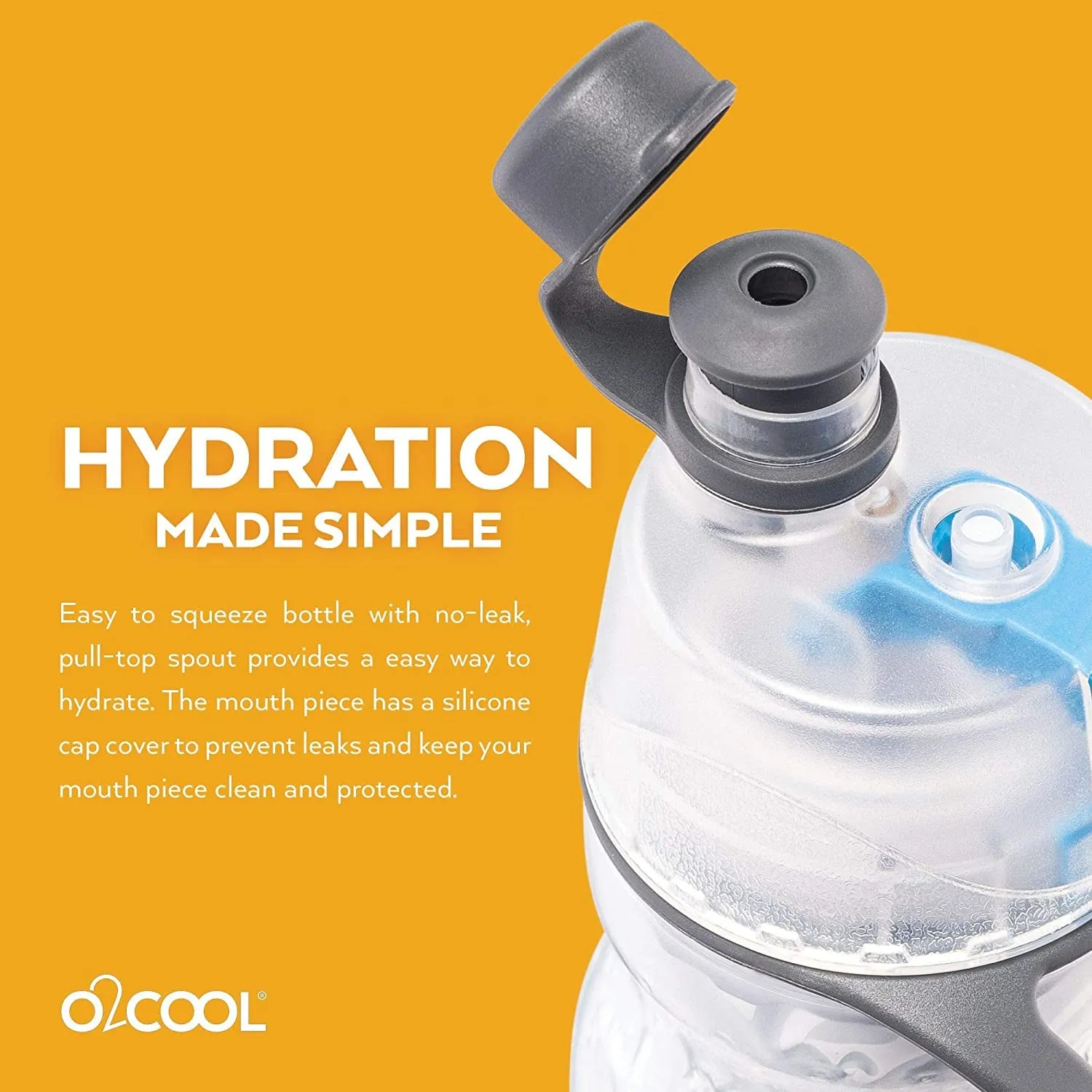 O2COOL Arctic Squeeze Mist 'N Sip Insulated Bottle
