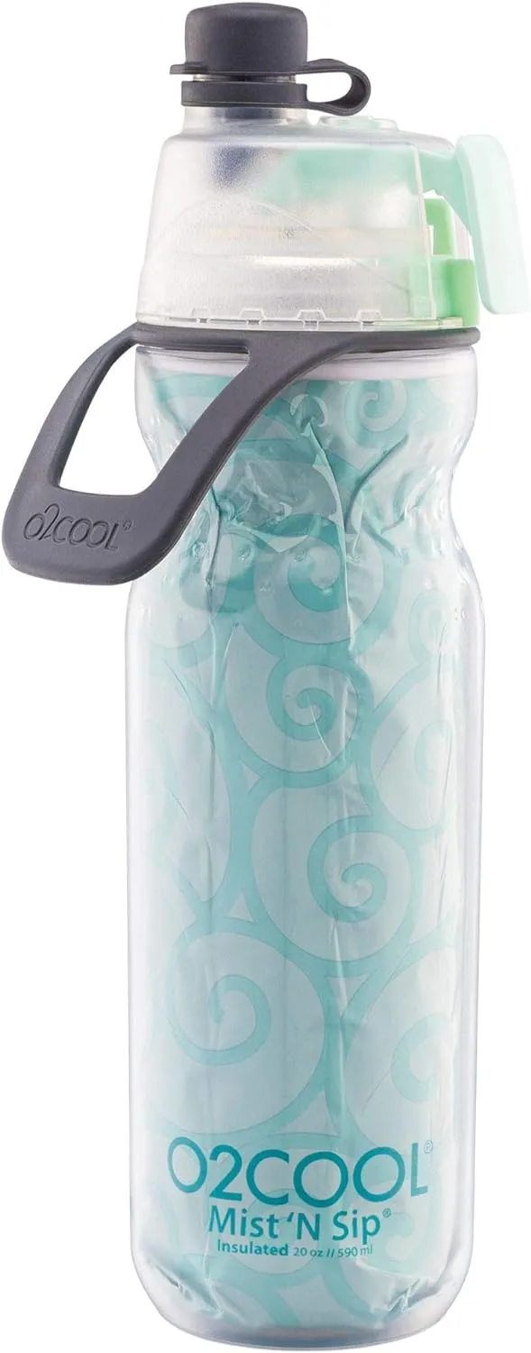 O2COOL Arctic Squeeze Mist 'N Sip Insulated Bottle