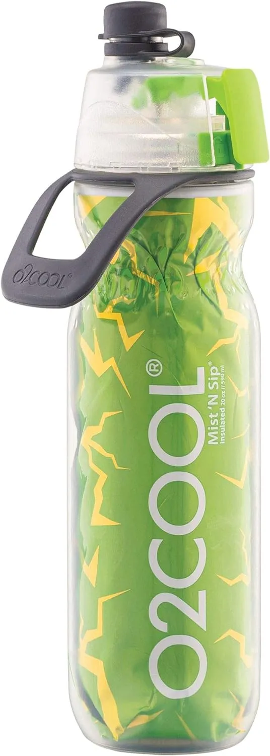 O2COOL Arctic Squeeze Mist 'N Sip Insulated Bottle