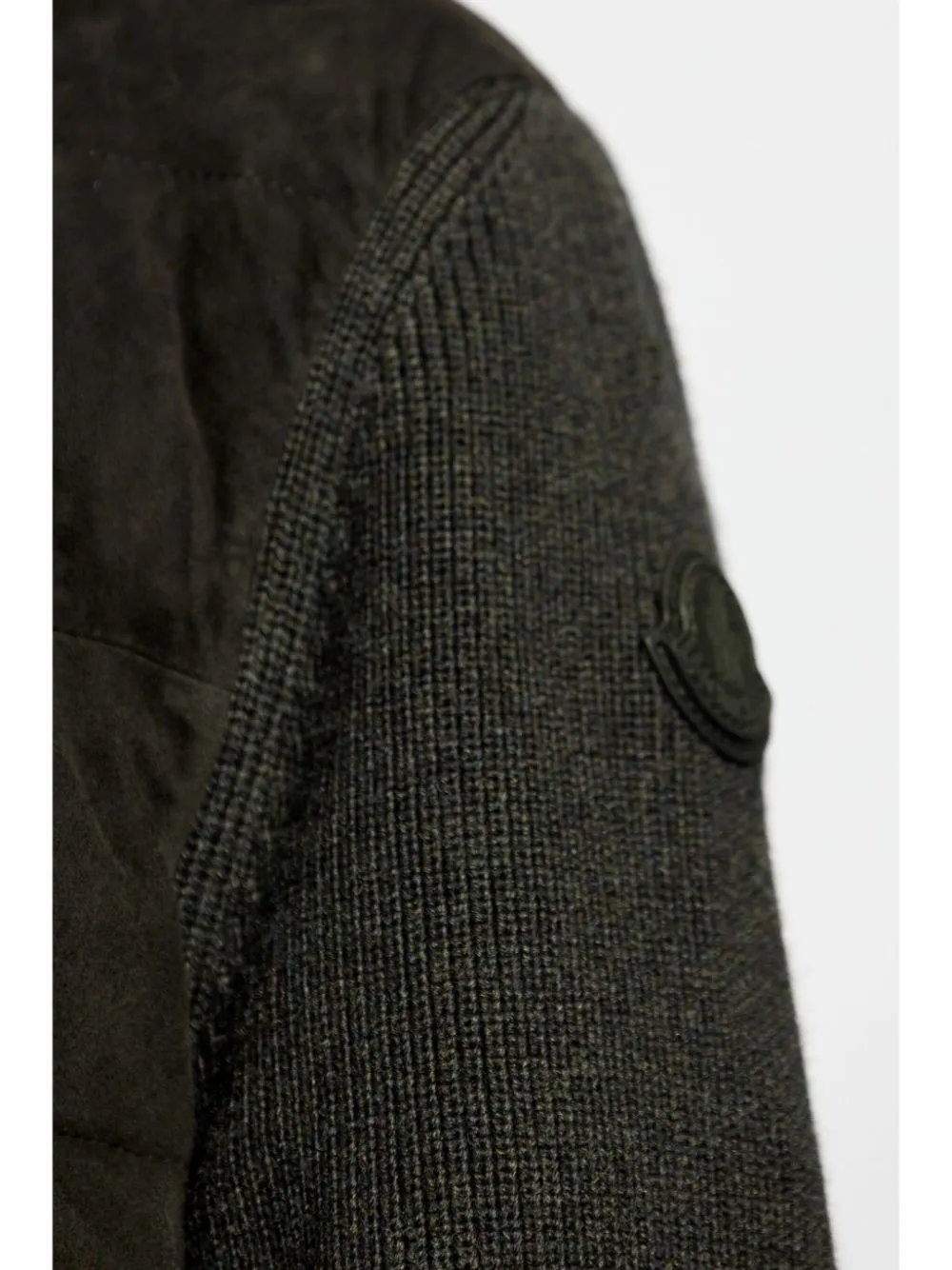 panelled cardigan