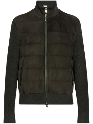 panelled cardigan