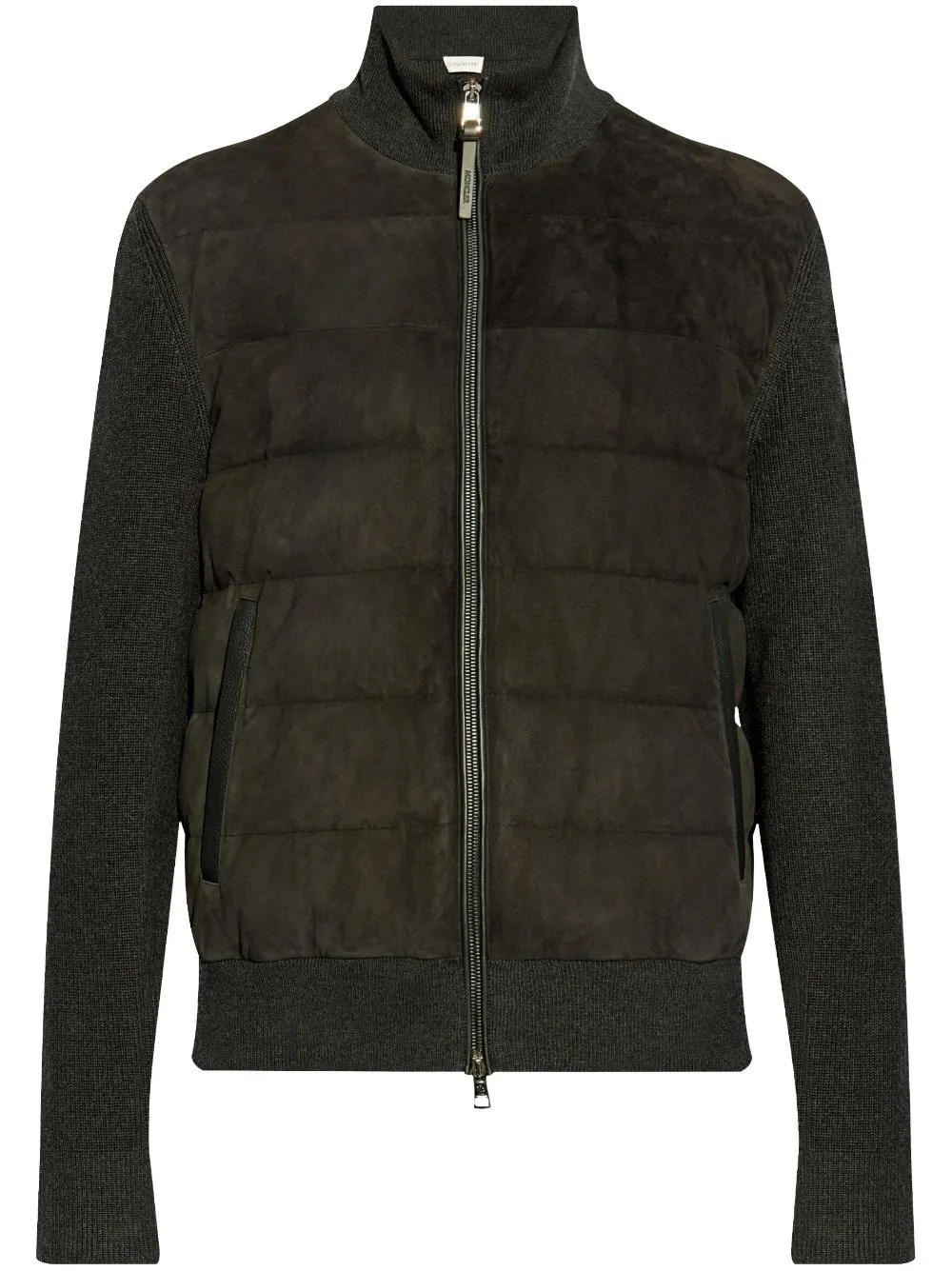 panelled cardigan