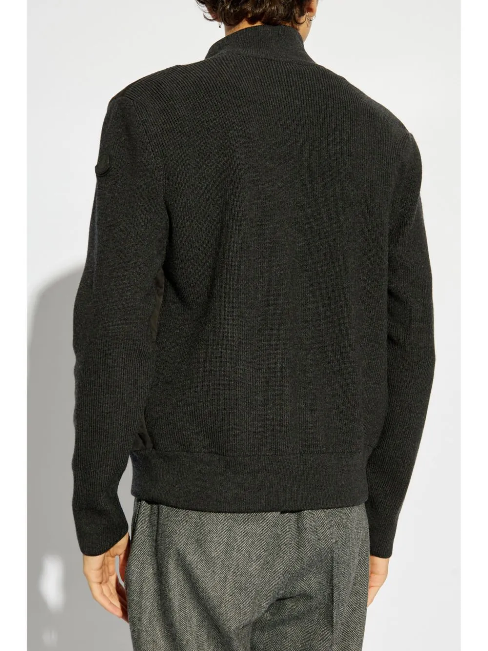 panelled cardigan