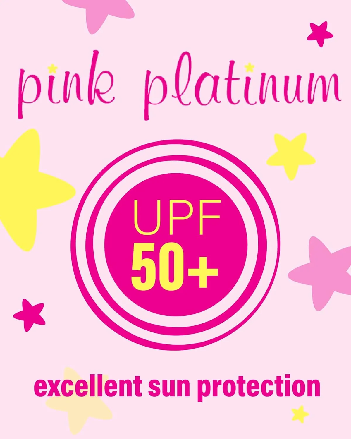 Pink Platinum Girls Rash Guard - UPF 50  Long Sleeve Swim Top Quick Dry Sun Protection Rashguard Swimsuit for Girls (4-16)