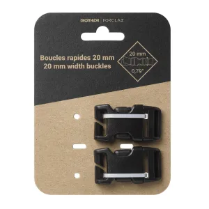 Quick Buckles for Hiking Backpacks 20mm 2-pack