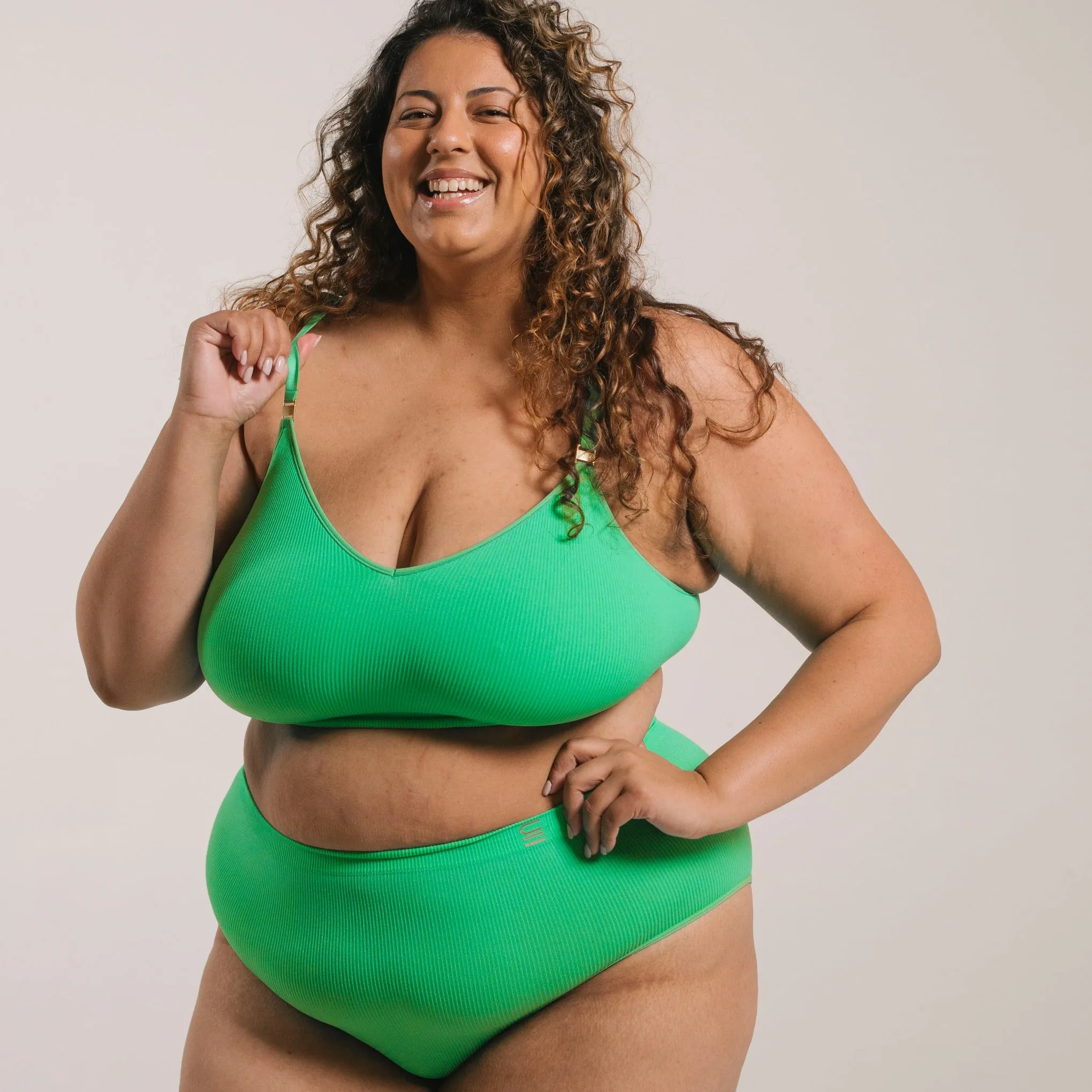 Recycled Wireless Bra DD  - Apple
