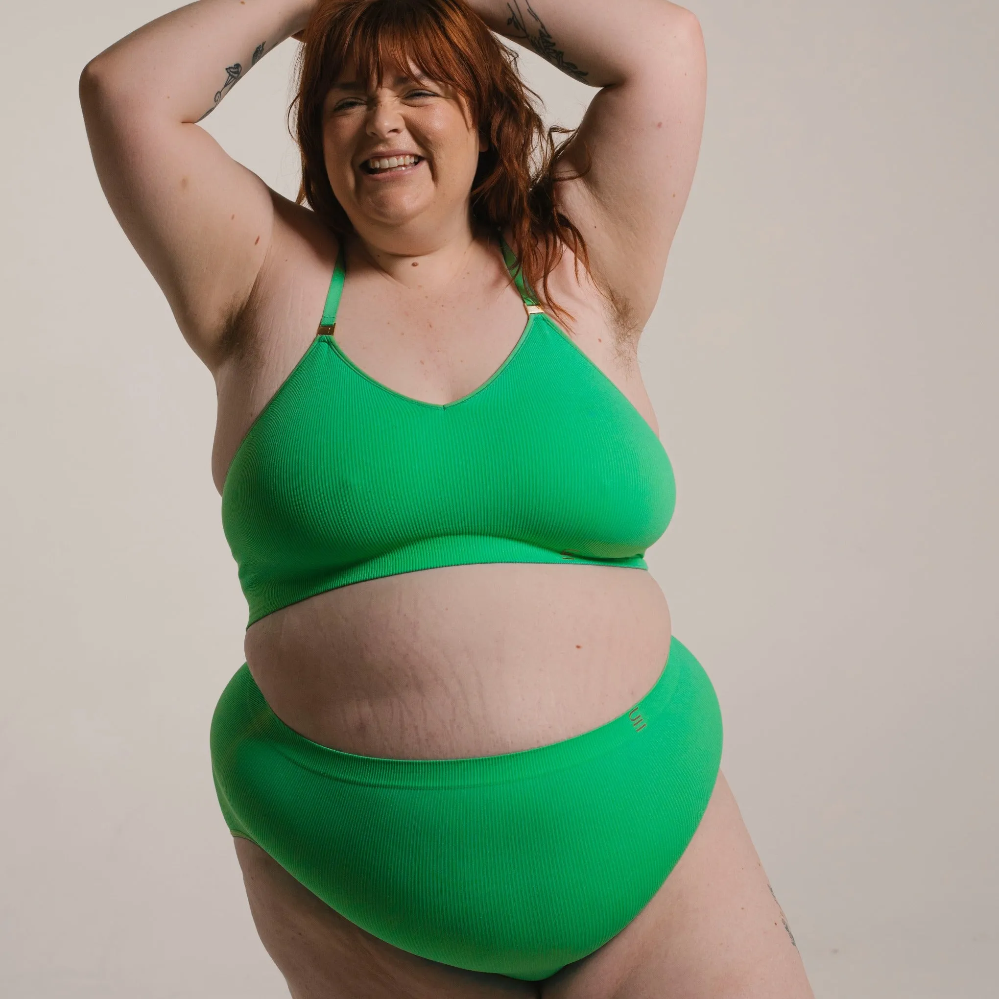 Recycled Wireless Bra DD  - Apple
