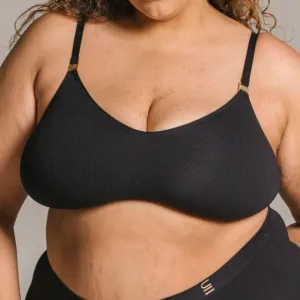 Recycled Wireless Bra DD  - Black