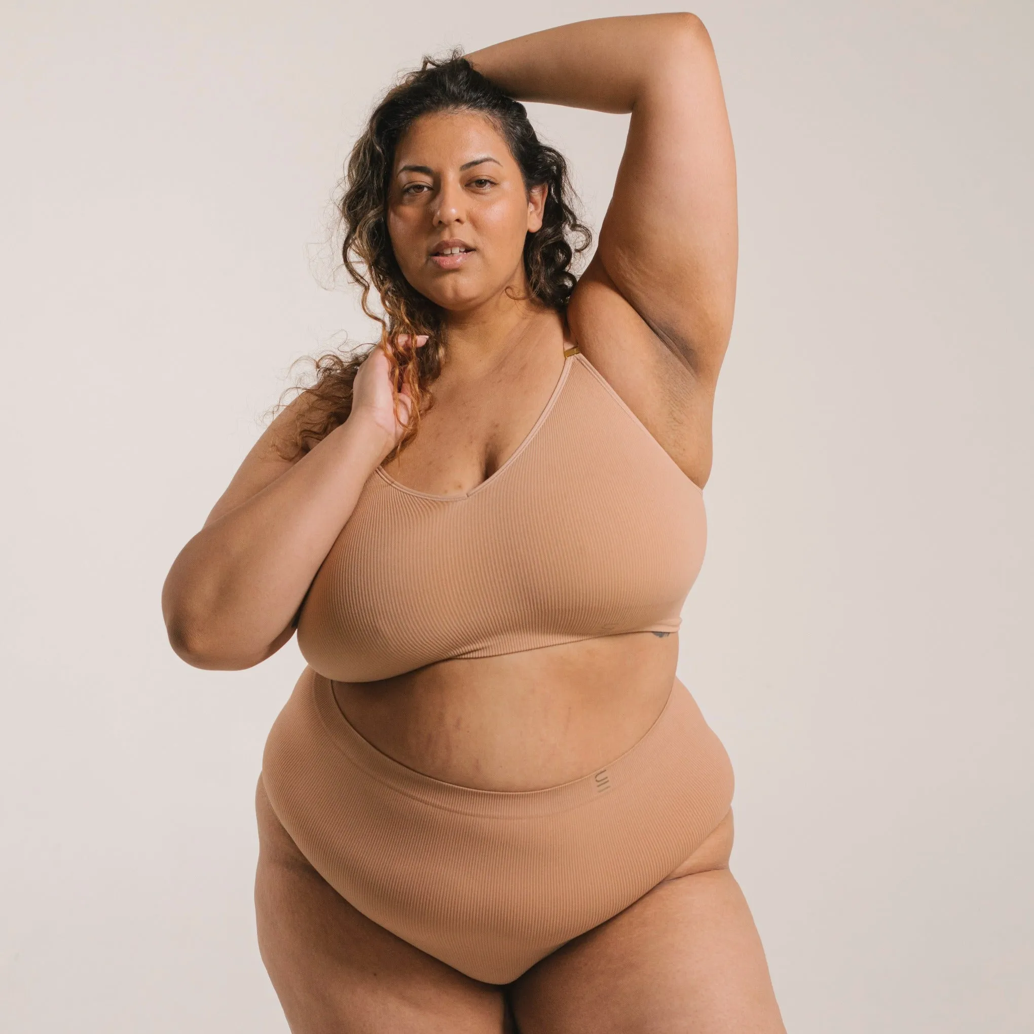 Recycled Wireless Bra DD  - Nude 3