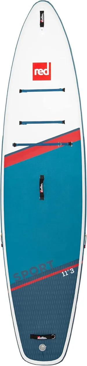 Red Paddle Co. Sport Inflatable Stand-Up Paddleboard White/Blue, 11ft 3in