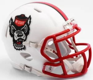 Riddell NCAA North Carolina State Wolfpack Helmet Mini SpeedHelmet Replica Mini Speed Style Tuffy Design, Team Colors, One Size