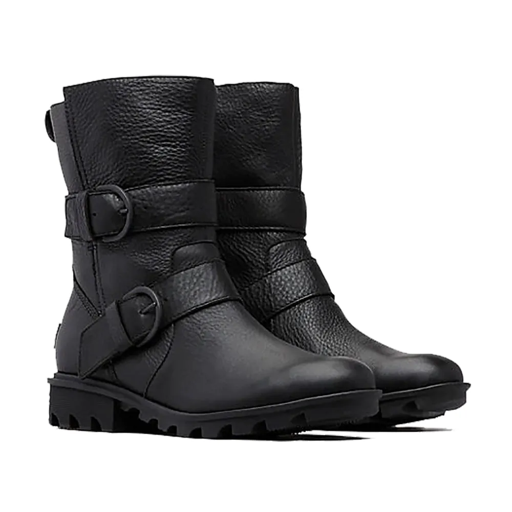 Sorel Phoenix Moto Black Womens Boots