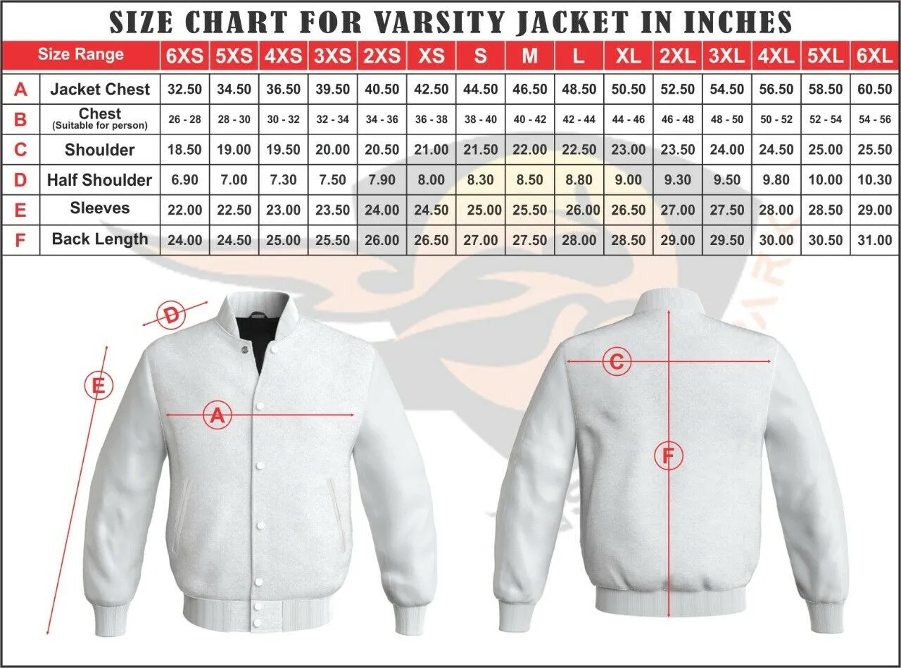 Spine Spark Red Wool Varsity Bomber Jacket Black Leather Sleeves