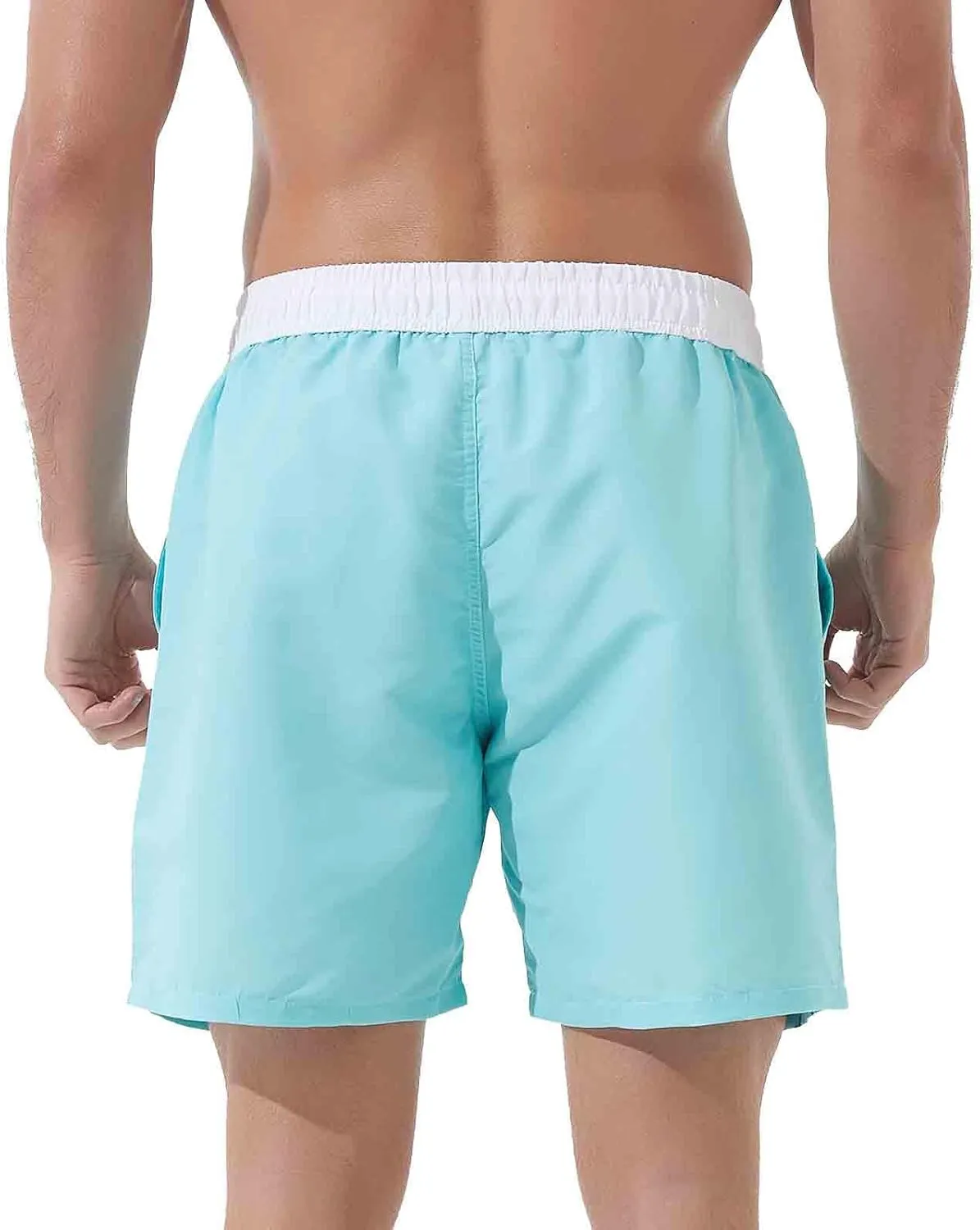 SUNDAY ROSE Mens Swim Trunks Quick Dry 5 inch Inseam Beach Shorts with Mesh Lining Bathing Suits for Men